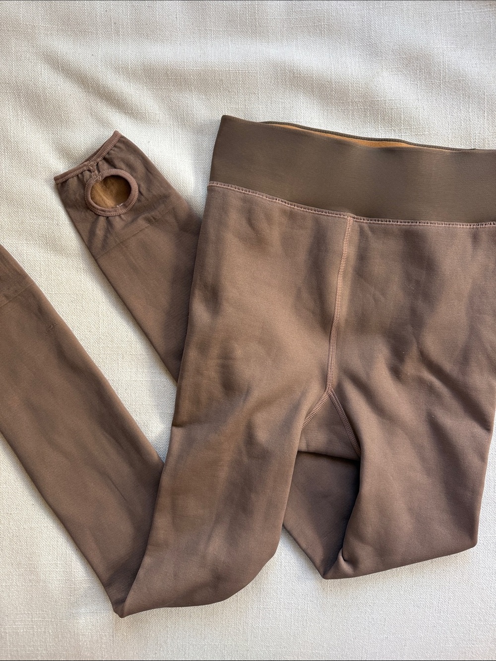 Brown Women's Fleece Lined Leggings